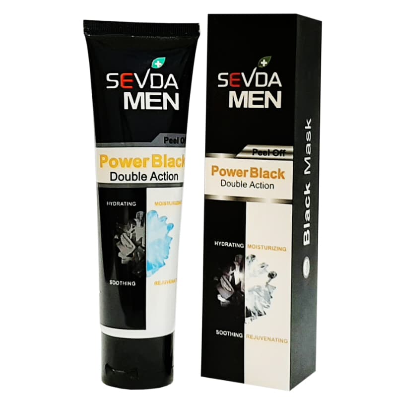 ماسک صورت سودا SEVDA مدل ذغال و یخ حجم 100 میل